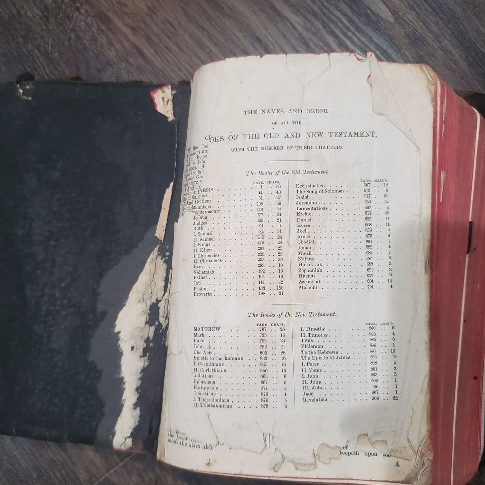 Antique Very Old Bible Teachers Edition Cambridge - Picture 8 of 9
